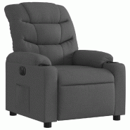 Fauteuil inclinable électrique Gris foncé Tissu Modèle Nerviora - 8721012218574