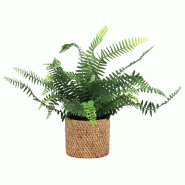 Fougère artificielle dans pot H 40cm