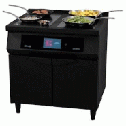 Fourneau à induction 2 feux + 2 plaques Flex zone 800 noire CFOI2F2FZ800N Casselin - noir CFOI2F2FZ800N