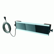 KRS Lampe infrarouge IR 3106VN avec verre noir - Émission d'ondes courtes - Puissance 1 x 1500 W - Tension 230 V - noir aluminium IR 3106VN top