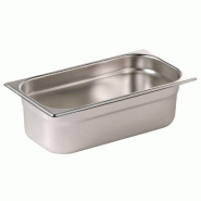 Lot de 2 bacs inox empilables GN 1/3 (P)100 mm, 3,7 Litres