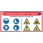 Panneaux de chantier : démolir, construire, interdit au public - PNCHTICPPBC-TL01_0
