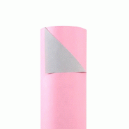 Papier kraft bicolore rose/gris 0,70 x 50 m