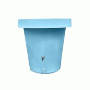 PLAST'UP ROTOMOULAGE Carré de plantation récupérateur d'eau de pluie mural lluvia 420l - BLEUPASTEL - bleu 0637962081503