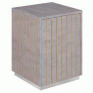 Podium 1 porte push-pull Vertigo T03 MDF naturel et béton 45x45x60cm