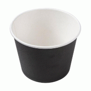 Pot en carton Black edition 1000ml Ø13,5x10,4cm - par 500