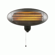 PURLINE Chauffage infrarouge d'extérieur 3 puissances - noir métal 8436607026785