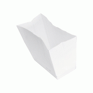 Sac SOS Kraft Blanc sans Poignées - Fond Carré Auto-Stable - Idéal Snacking, Boulangerie & Vrac - [Dimensions ex: 14+9x24cm] - Lot de 1000 - blanc