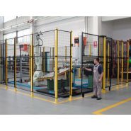 Systeme strong protection grillagee machine outil et ilot robotise