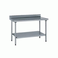 Tournus Equipement Table inox adossée 900 x 1200 x 800 cm Tournus - plastique 424822