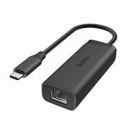 Adaptateur réseau Hama connecteur USB-C - Ethernet 2,5 Gigabit - 4047443539106