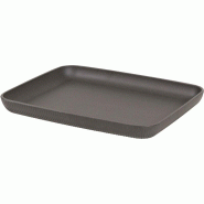 ADRIER - CC-0121-BLK - (Pack de 6 unités) - Plateau rectangulaire GN 1/2 prof. 3 cm - Noir - noir plastique CC-0121-BLK
