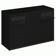 Comptoir Vertigo H T04 dble noir L150cm - 3 tab.Coulis. 6tab.Amovib - noir