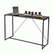 Console Madison métal noir