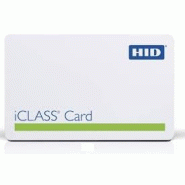 Carte PVC HID Iclass 2Kbits - 2 secteurs - ISO sans contact 13.56 mHz - Compatible lecteurs HID iCLASS