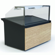 KBS Gastrotechnik KBS Comptoir chauffant boulangerie 1330x985x1200 mm montage droit en verre 230 V - 4059395029079