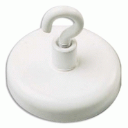 Pavo boîte de 3 crochets de suspension magnétique force 4kg, diam 25mm blanc Pavo boîte de 3 crochets de suspension magnétique force 4kg, diam 25mm blanc