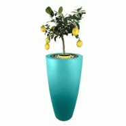 PLAST'UP ROTOMOULAGE Pot de fleurs conique delight 200l - MENTHEFRAICHE - bleu 0750122560752