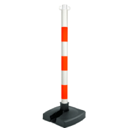 Poteaux sur socles, pliables, avec crochets pour chaines - PTAPVCOGFBC-NV01_0