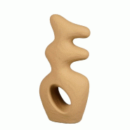 Statuette Sérénité marron 17x8,5x35 cm