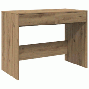 VidaXL Bureau chêne artisanal 101x50x76,5 cm bois d'ingénierie Modèle Milan Factory - 856765_0