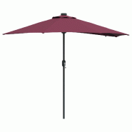 VidaXL Parasol de jardin Bordeaux 294 x 150 x 223 cm Modèle Solis Élite - 42003263