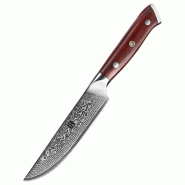 XinZuo - Couteau à steak Damas - Série B13R Yu - multicolore multi-matériau B13R-NP