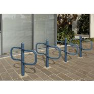 Appui cycles conviviale - france urba - 2 points d'attache : cadre et roue