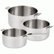 BEKA série de 3 casseroles inox 16/18/20cm 101210 - argenté 3458160005064