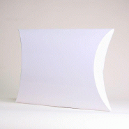 Boîte cadeau berlingot 45x37x12 blanc brillant par 100