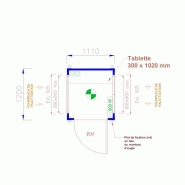 Bungalow de chantier mgn 12 / monobloc / guérite / aménagé / 1.2 x 1.11 x 2.59 m_1