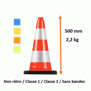 Cône de chantier 50 cm