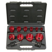 Coffret de 10 scies cloche KS, 19-22-29-35-38-44-51-57-65-67 mm - KS Tools | 129.5545 Coffret de 10 scies cloche KS, 19-22-29-35-38-44-51-57-65-67 mm - KS Tools | 129.5545
