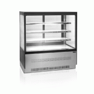 Comptoir réfrigéré panoramique service arrière 90 cm - 390 litres - PLPD903F/BLACK