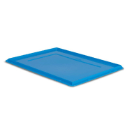 Couvercle bleu turquoise pour caisse plastique athéna l.400 x p.300 mm - 2bt04300
