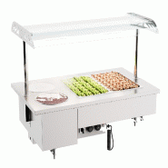 Drop in bain marie avec bols 2/1  - 7178.2070 COMBISTEEL - 7178.2070