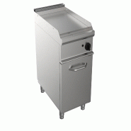 ITALCONCEPT L2G Fry-Top Gaz Lisse Sur Placard Ferme 850 x 400 x 700 mm - 3616350181312