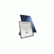 Projecteur solaire  à détecteur crépusculaire - 4320 lumens - blanc chaud en aluminium - BF LIGHT