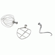 Set d'accessoires inox (fouet, spatule, crochet) pour 1977CS/S - VIRTUS - 0615402645478