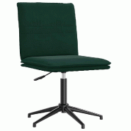 VidaXL Chaise de salle à manger Vert foncé Velours Modèle Noria - 8721158634252_0