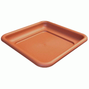 ArtPlast - Soucoupe pour pots Ø38 cm, terracotta - Collection QUADRO MAXI - orange plastique polypropylène ZA2361