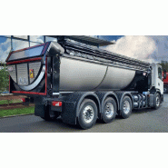 Bennes à Fond Poussant - PTAC 32T - Calorifugée et Léger - 12 m3 - ACIER HARDOX® 450 Bennes à Fond Poussant - PTAC 32T - Calorifugée et Léger - 12 m3 - ACIER HARDOX® 450