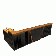 Comptoir de bar, caisse et accueil pour restaurant, salle de billard, bar en forme de L 140 cm【H ZJX 140】 - 8683769556814_0
