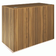 Comptoir Vertigo T03 MDF naturel et olivier avec tiroir 120x60x93cm