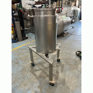 Cuve inox 316 100 litres d'occasion avec chemise_0
