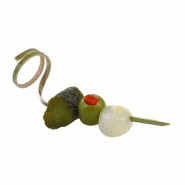 FHC evolupack FHC - 600Pcs - Pique bambou avec boucle "Twist" H22mm - Bambou 8NPBBTWIST9