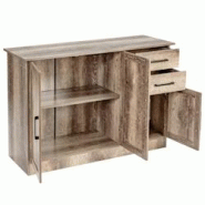 Helloshop26 - Buffet de cuisine 3 portes et 2 tiroirs 110 x 40 x 78 cm buffet bas étagère réglable salon bureau et salle à manger 20_0005624 - 300 Helloshop26 - Buffet de cuisine 3 portes et 2 tiroirs 110 x 40 x 78 cm buffet bas étagère réglable salon bureau et salle à manger 20_0005624 - 300