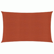 Helloshop26 - Voile d'ombrage 160 g/m² terre cuite 4 x 7 m PEHD 02_0009355 - 3000505082720