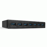 Hub USB 3.1 Lindy 7 ports avec fonction de charge - Hub - 7 x USB 3.1 Gen 1 - 4002888432283