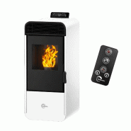 Poêle à granulés étanche Izedia 13,8 kW Blanc Sannover - blanc 3760401214693